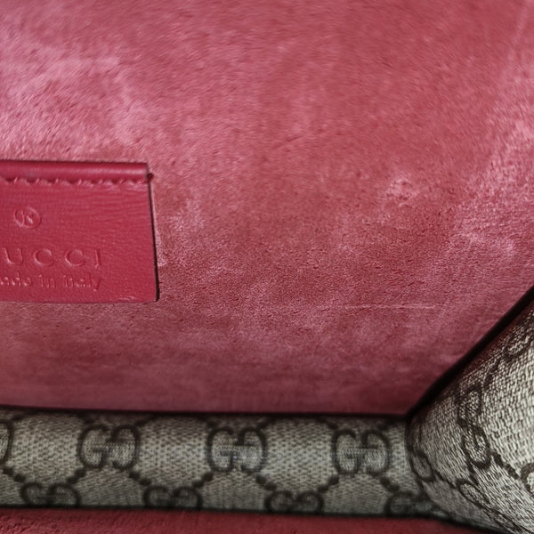 Dionysus Mini Monogram Coated Canvas Beige