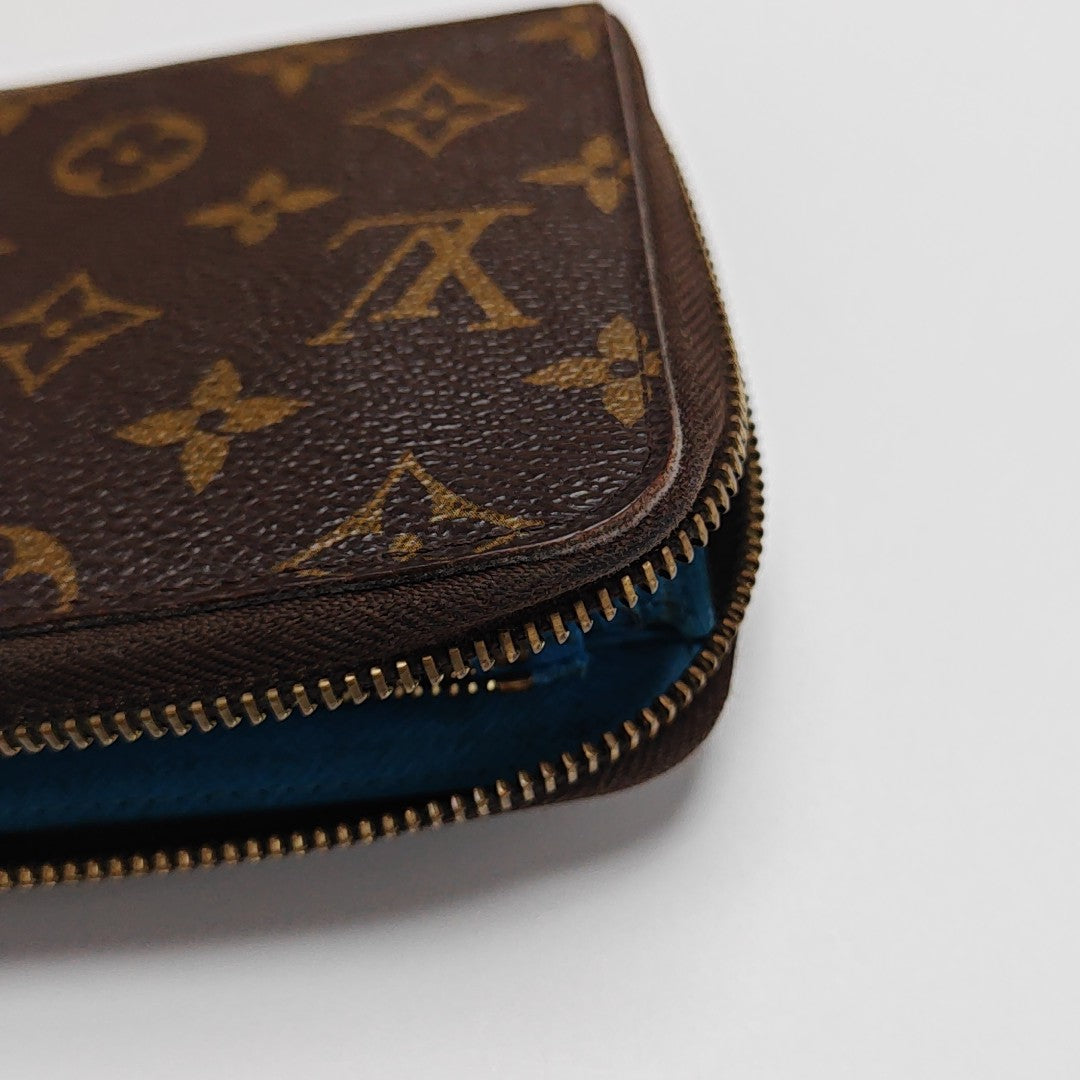 ZIPPY Monogram Coated Canvas Brown Wallet