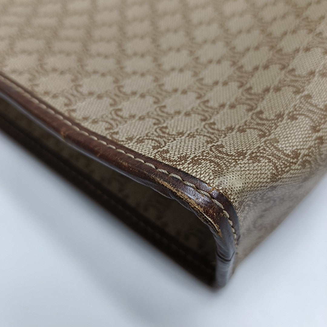 MACADAM CLUTCHES Coated Canvas Beige