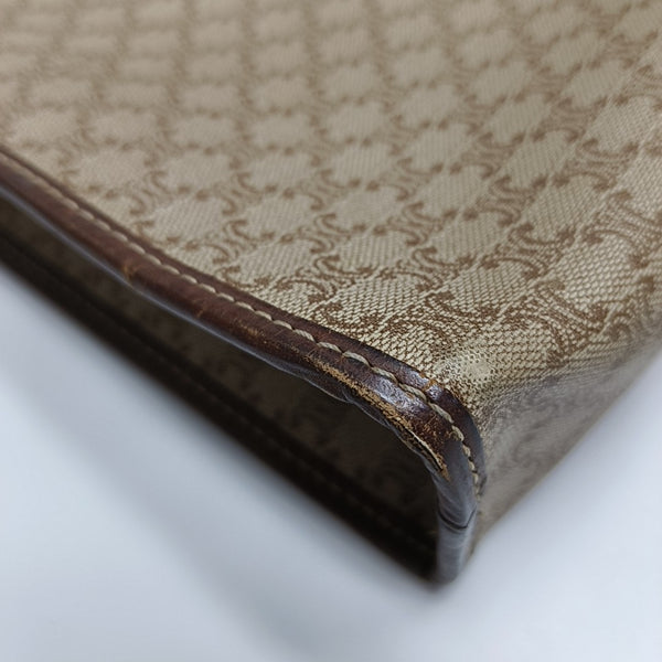 MACADAM CLUTCHES Coated Canvas Beige