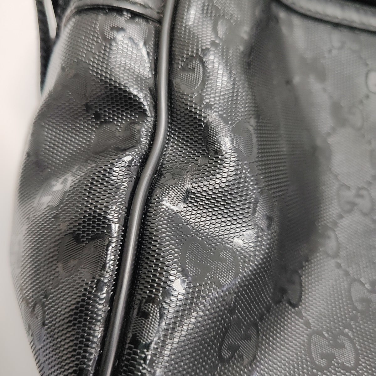 Monogram Coated Canvas Crossbody Bag Black