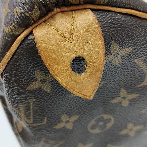 SPEEDY 25 Monogram Coated Canvas Brown
