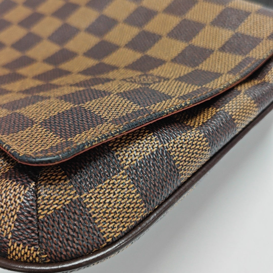 MUSETTE TANGO Damier Ebene Coated Canvas Brown