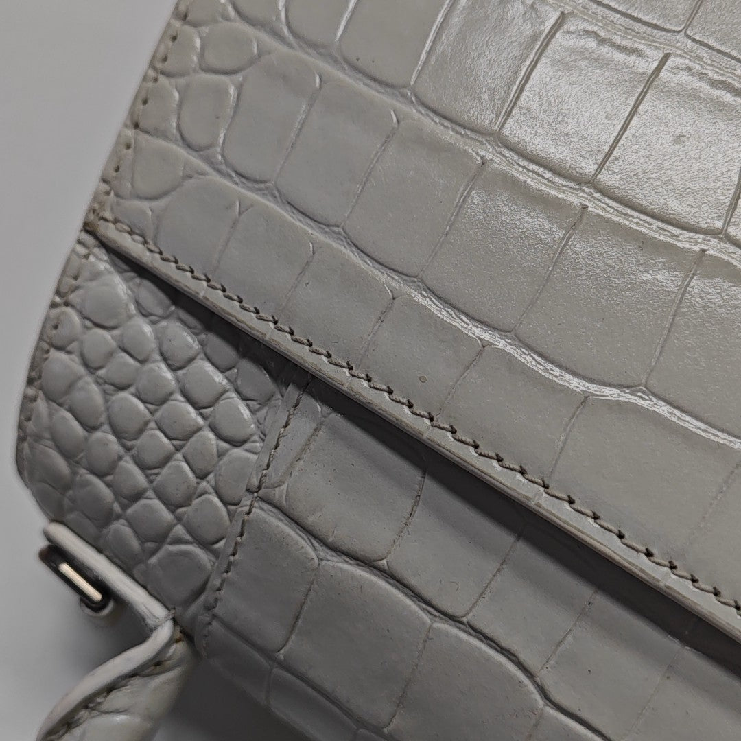 Hourglass S Calfskin White