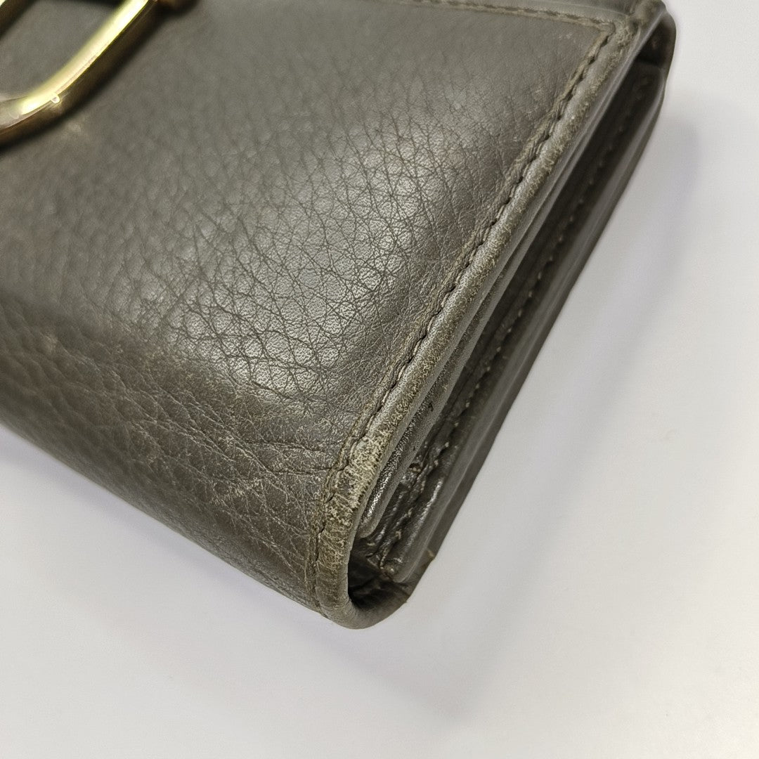Calfskin Wallet Gray
