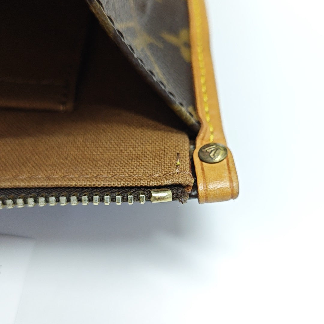 POPINCOURT Monogram Coated Canvas Brown