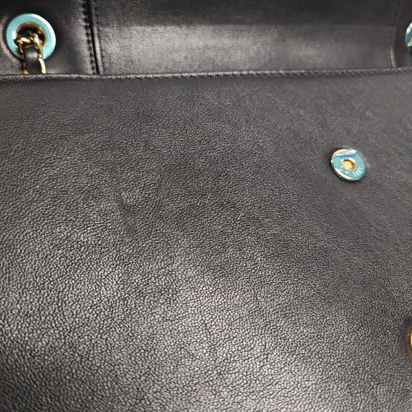 MADEMOISELLE Large Quilted Calfskin Black