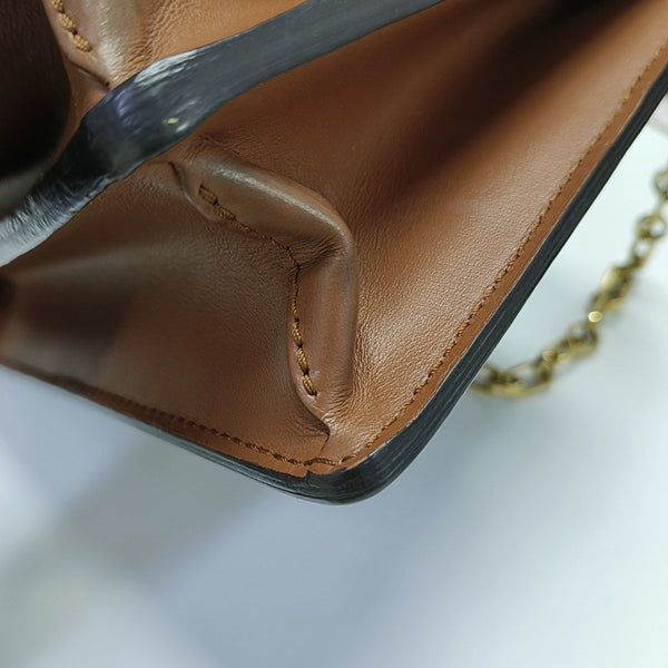 DAUPHINE MM Monogram Coated Canvas Brown