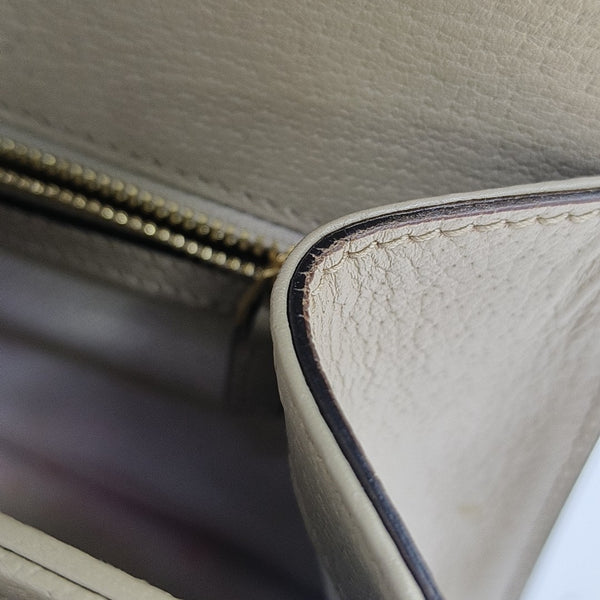 Ophidia Small Monogram Coated Canvas White