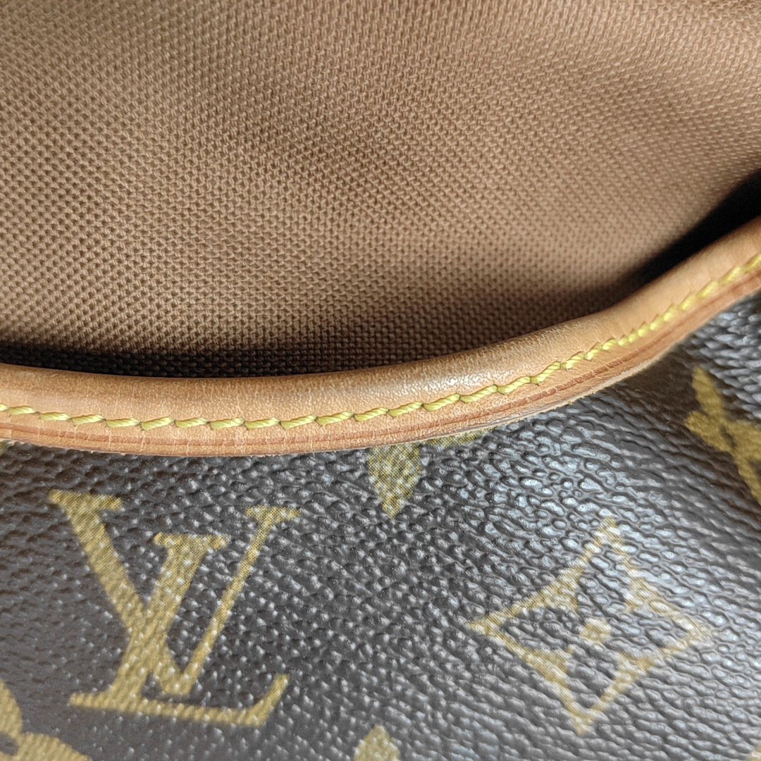 SAUMUR 30 Monogram Coated Canvas Brown