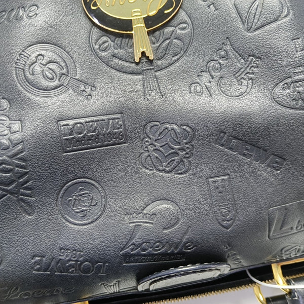 Calfskin Top Handle Bag Black