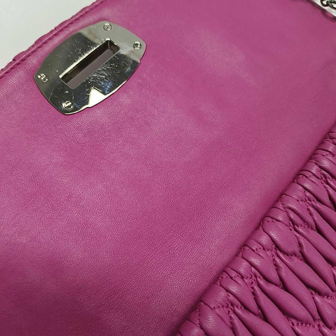 Crystal Quilted Lambskin Pink