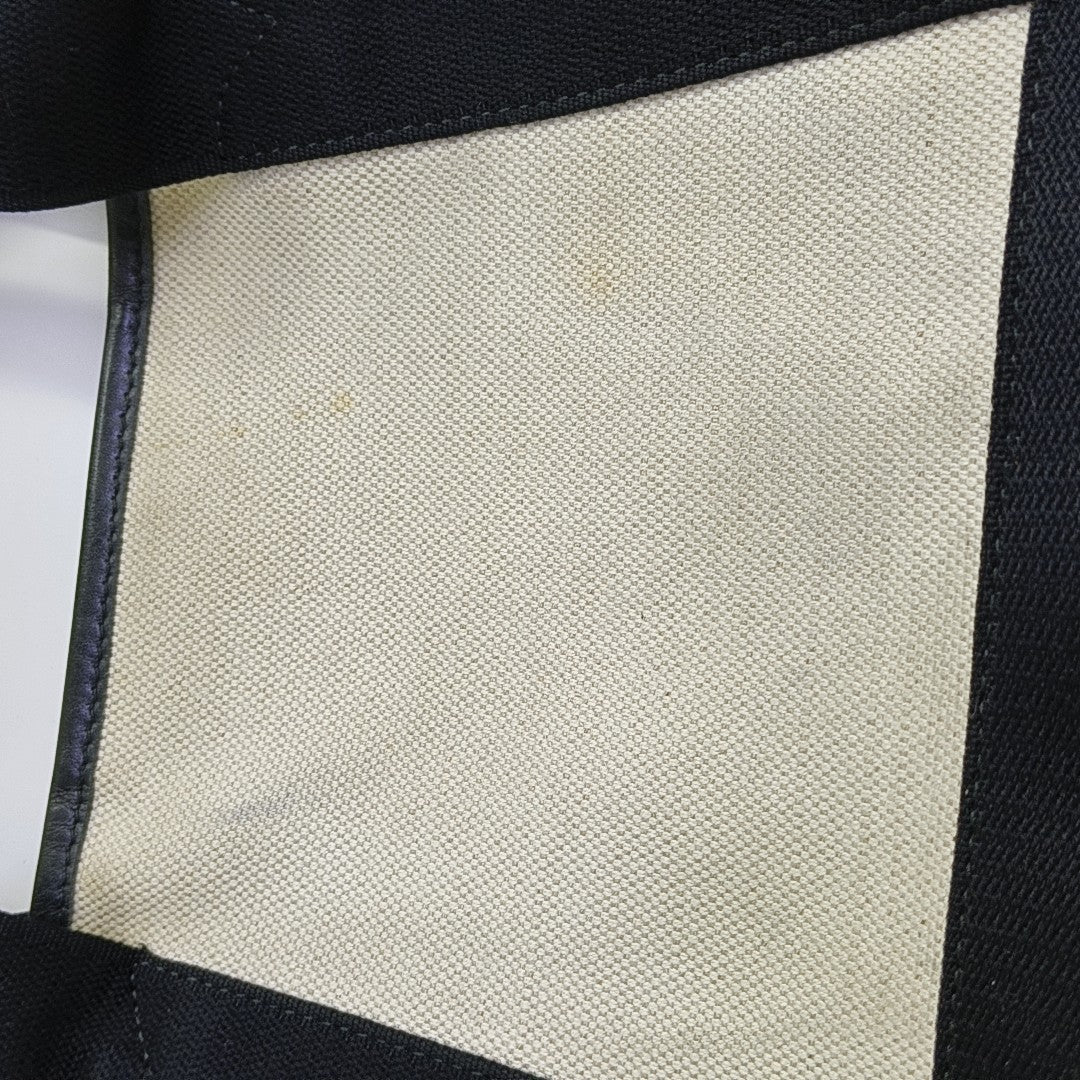 Navy Mini Canvas White