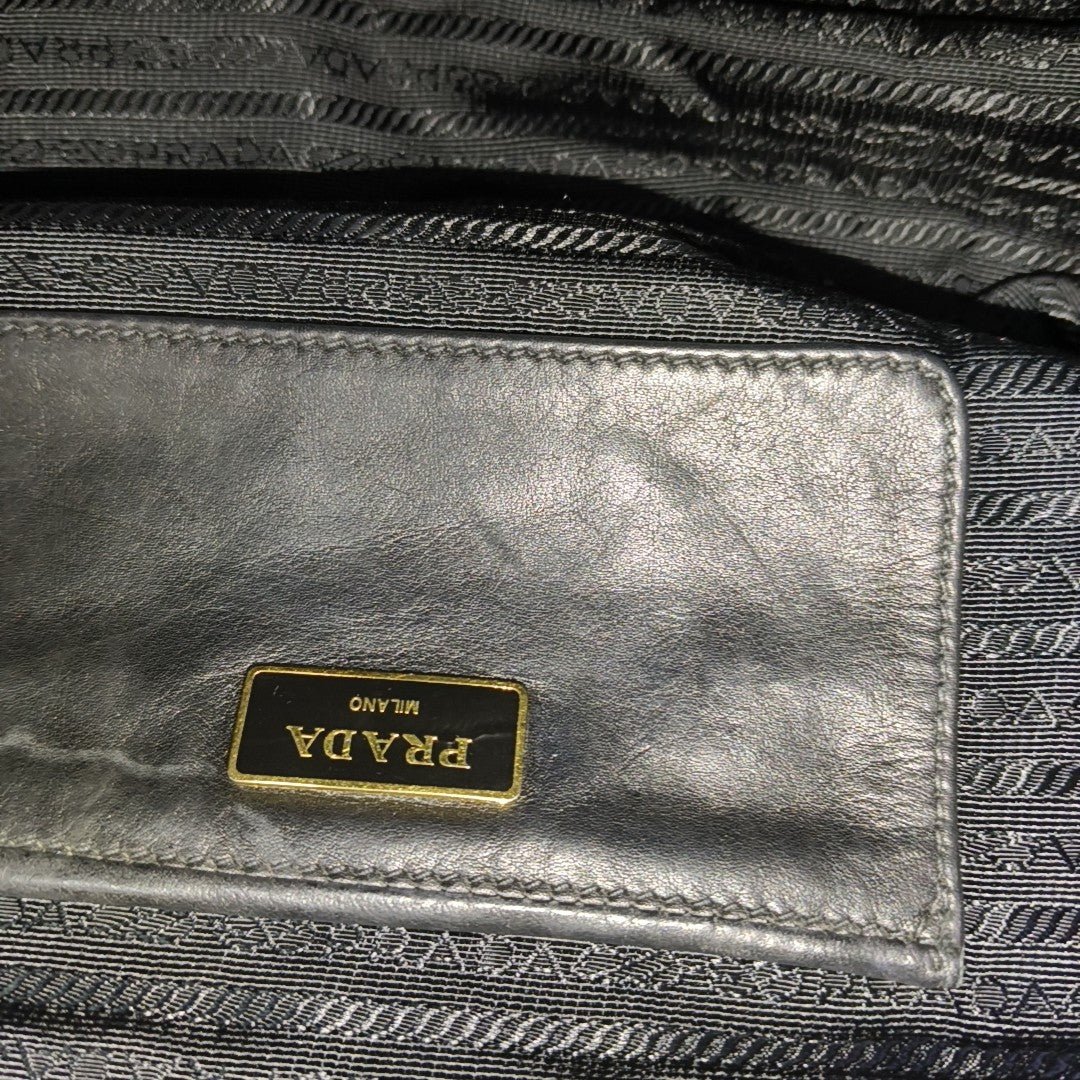 Quilted Calfskin Shoulder Bag Black