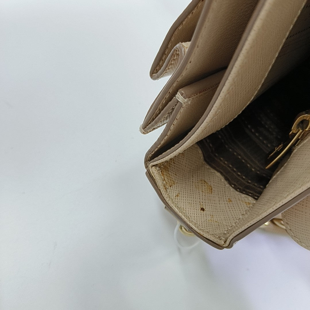 Calfskin Shoulder Bag Beige