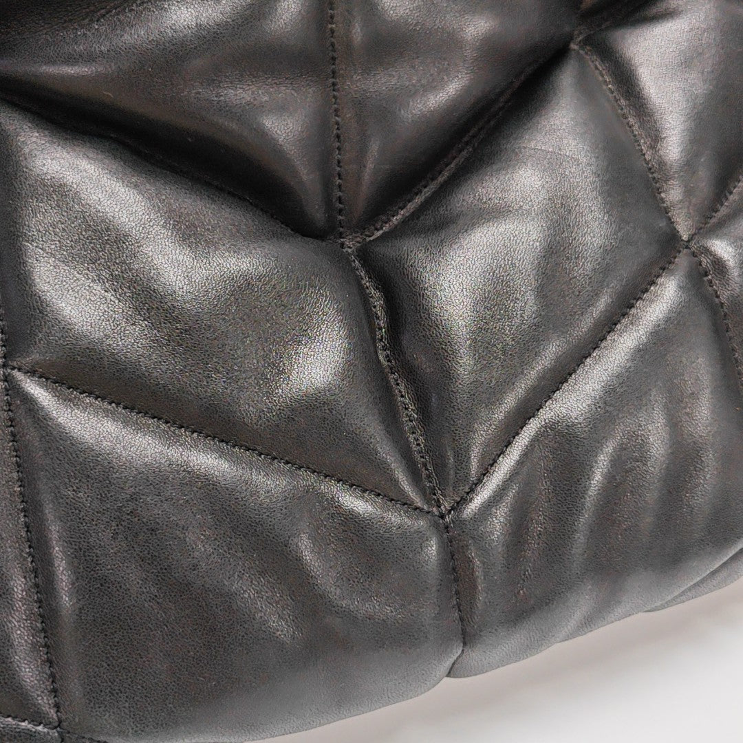 LOULOU Medium Quilted Lambskin Black