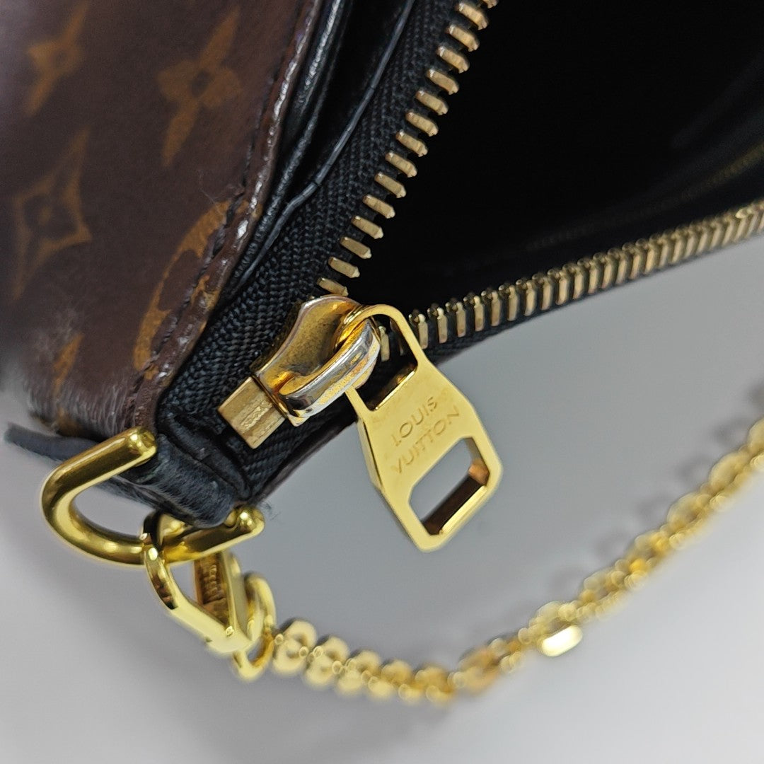 PALLAS BB Monogram Coated Canvas Brown