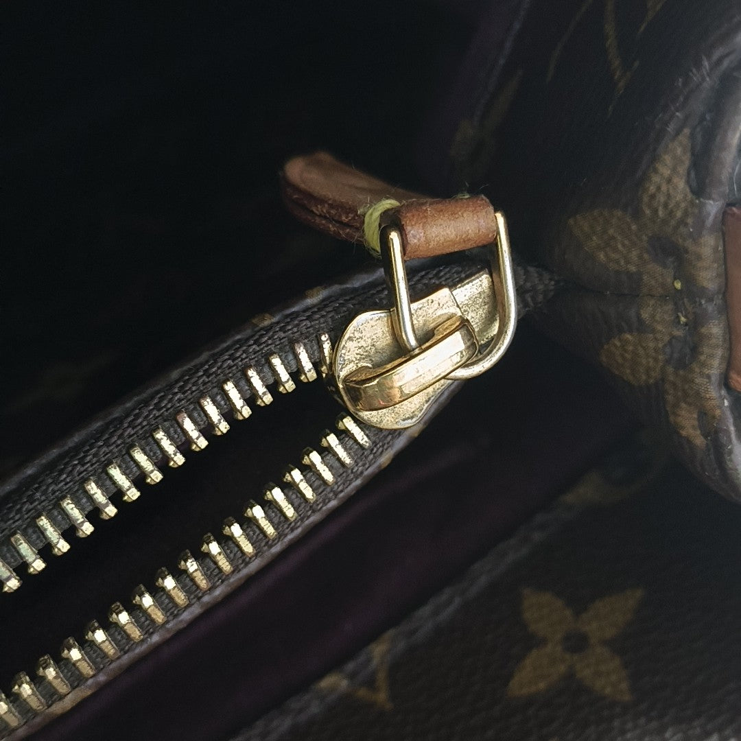 MONTAIGNE Monogram Coated Canvas Brown