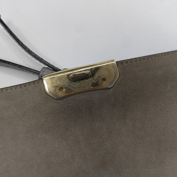 Calfskin Shoulder Bag Gray