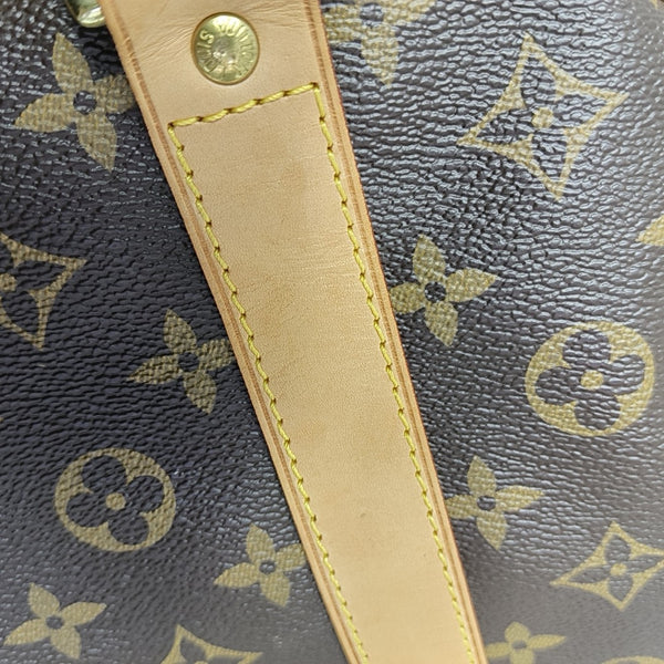 KEEPALL 60 Monogram Coated Canvas Brown