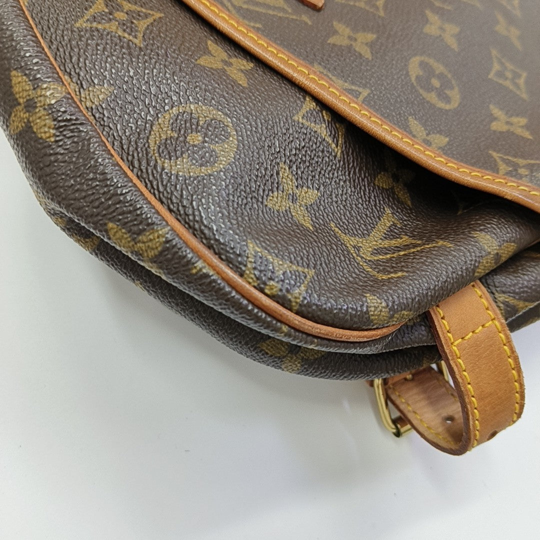 SAUMUR 30 Monogram Coated Canvas Brown