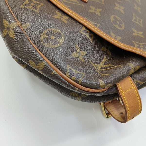 SAUMUR 30 Monogram Coated Canvas Brown