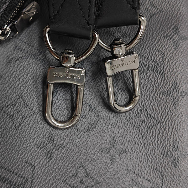 TRIO Monogram Coated Canvas Gray