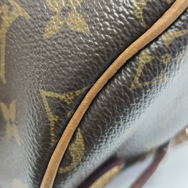 SPEEDY Nano Monogram Coated Canvas Brown