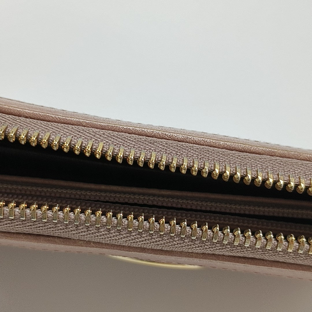Monogram Calfskin Wallet Pink