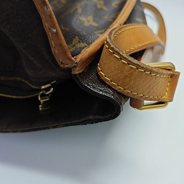 MENILMONTANT MM Monogram Coated Canvas Brown