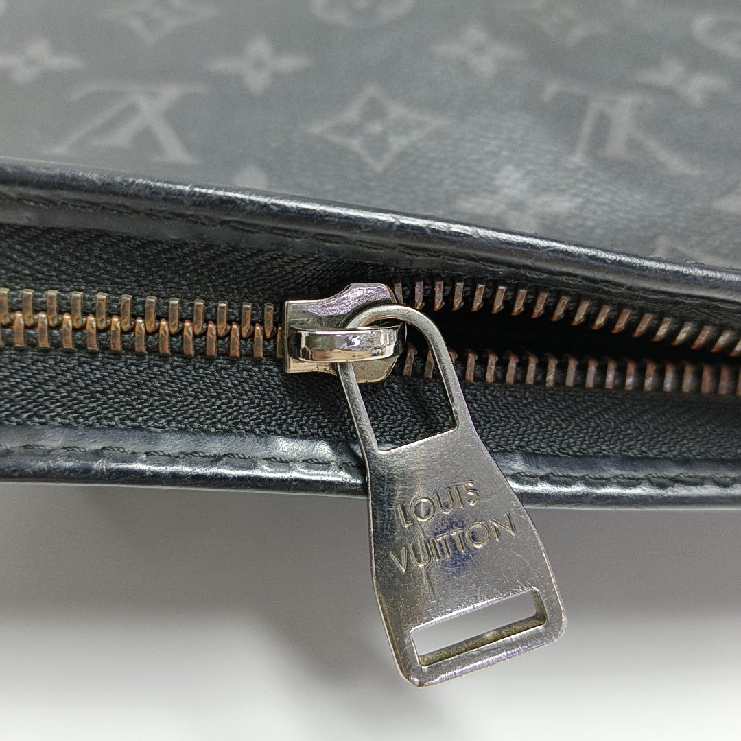 Pochette Voyag MM Monogram Coated Canvas Black