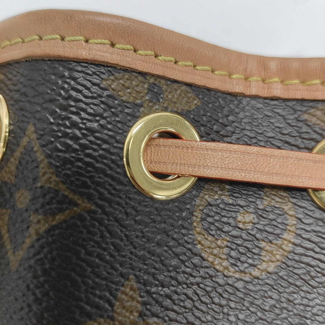 NOÉ Nano Monogram Coated Canvas Brown