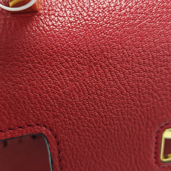 Calfskin Shoulder Bag Red