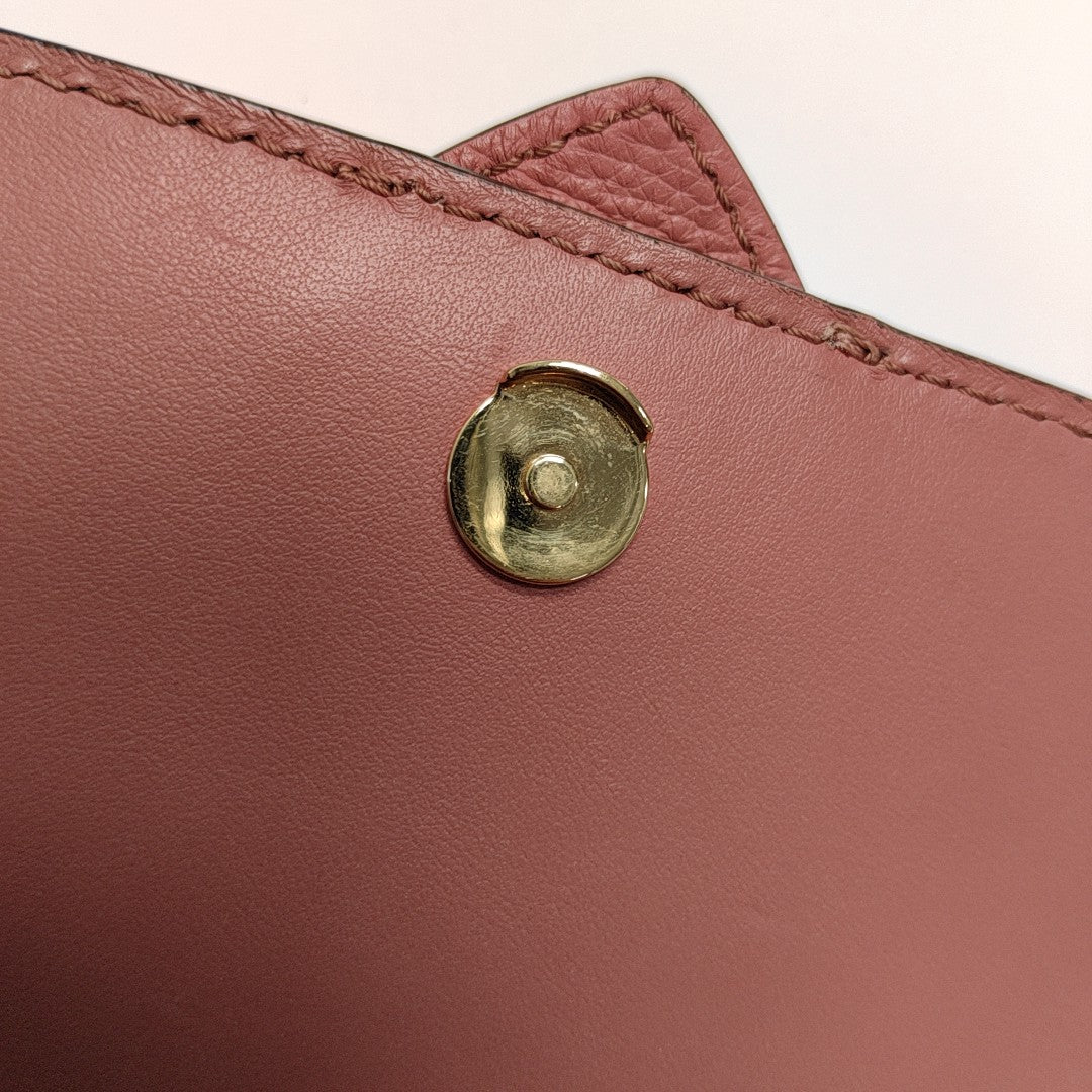 Buckle Small Calfskin Pink