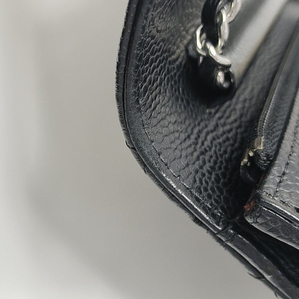 WOC Quilted Grained Calfskin Black
