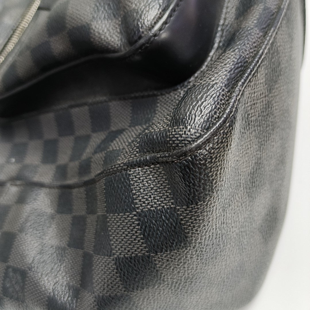 JOSH Damier Graphite Coated Canvas Gray