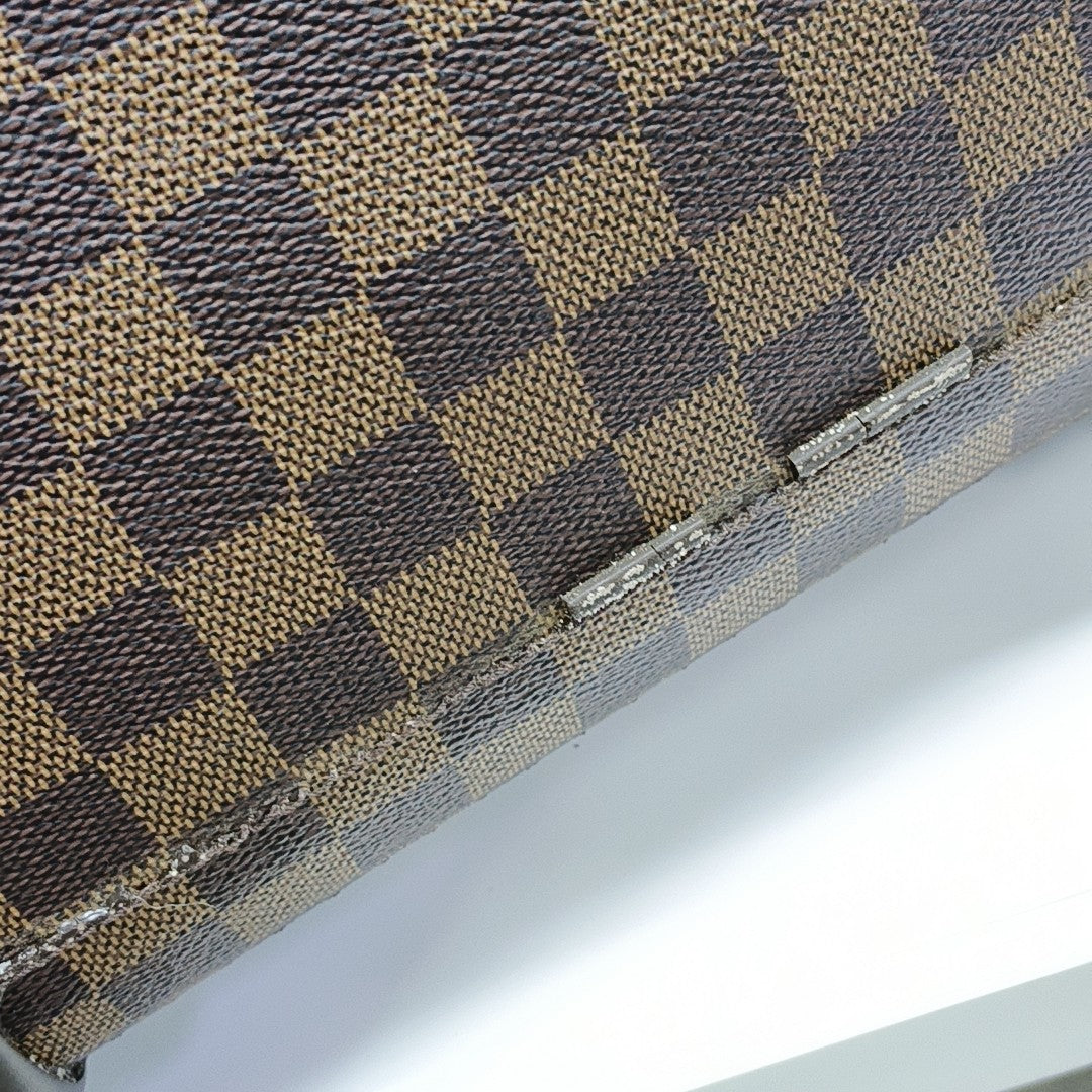 EOLE Damier Ebene Coated Canvas Brown