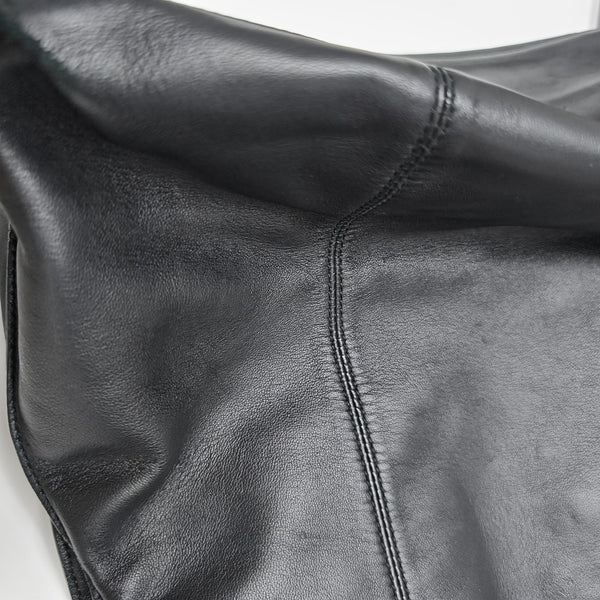 Calfskin Shoulder Bag Black