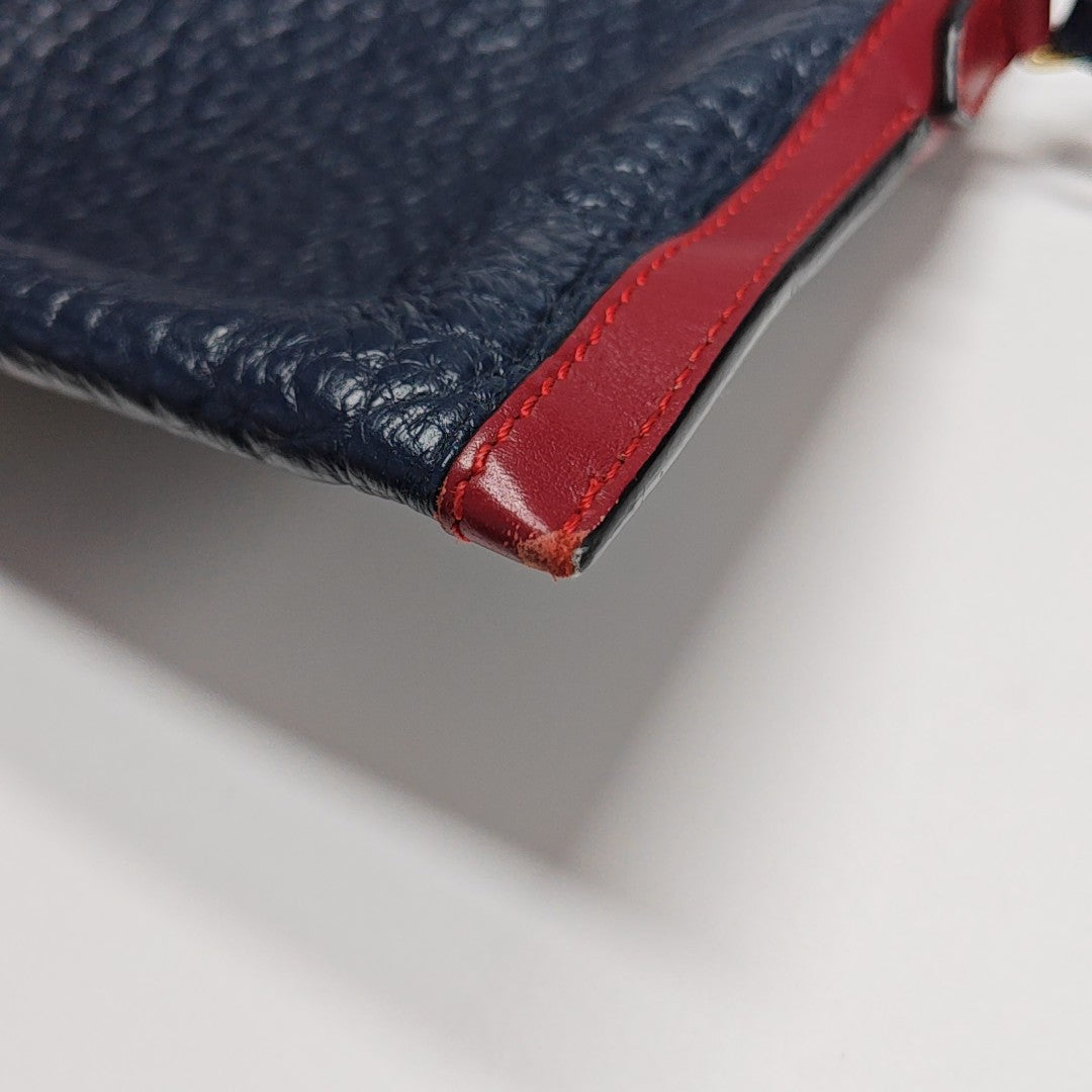 Calfskin Shoulder Bag Blue