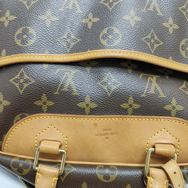 DEAUVILLE MM Monogram Coated Canvas Brown