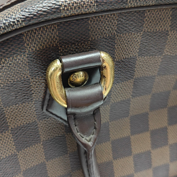 DUOMO Damier Ebene Coated Canvas Brown