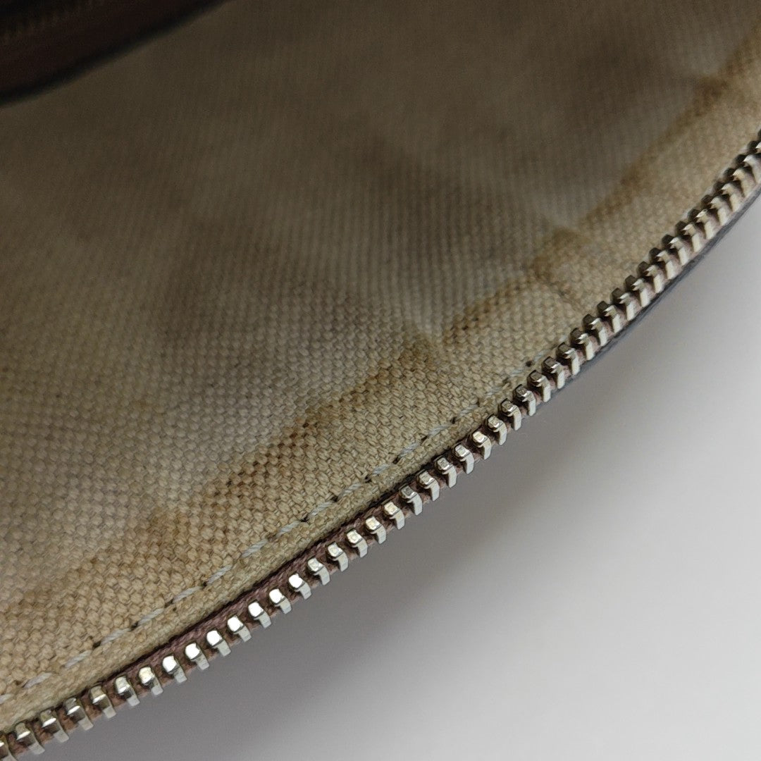 Monogram Patent Leather Shoulder Bag Beige
