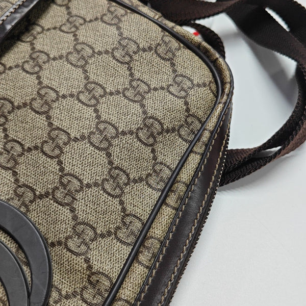 Monogram Coated Canvas Shoulder Bag Beige