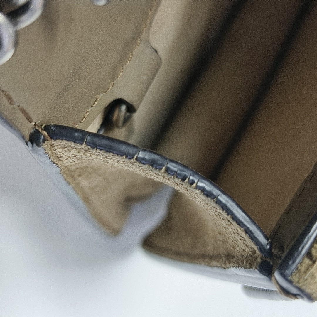 Dionysus Super Mini Monogram Coated Canvas Beige