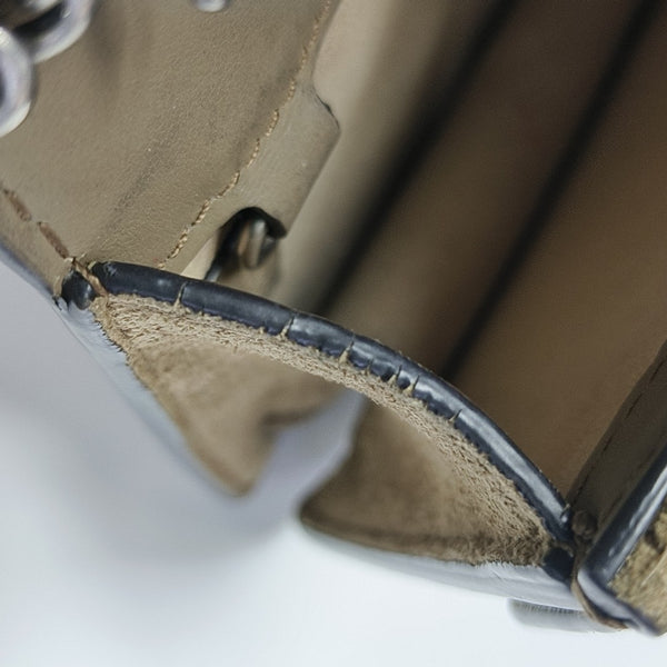 Dionysus Super Mini Monogram Coated Canvas Beige