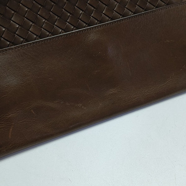 Calfskin Clutch Brown