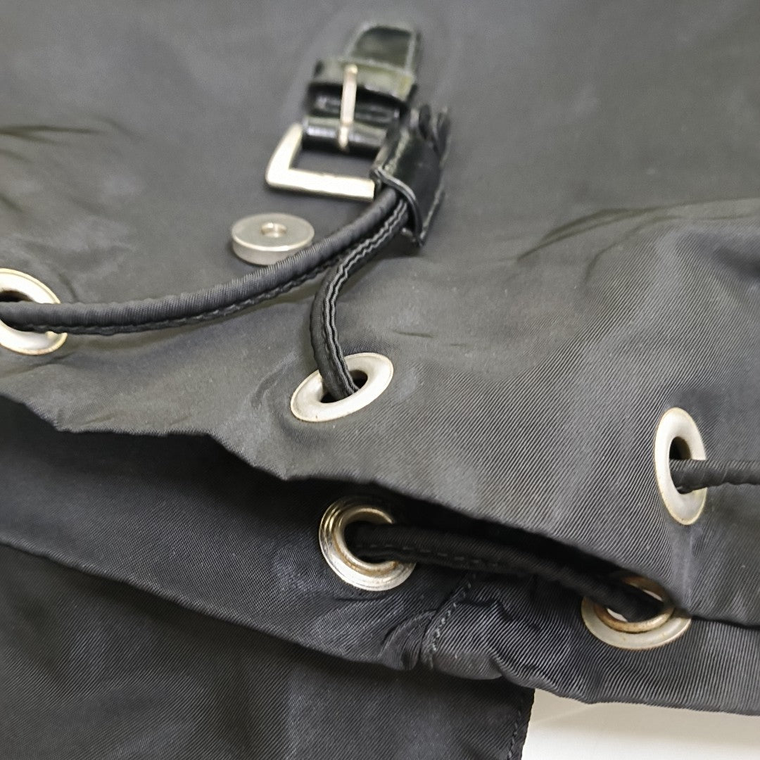 Nylon Backpack Black