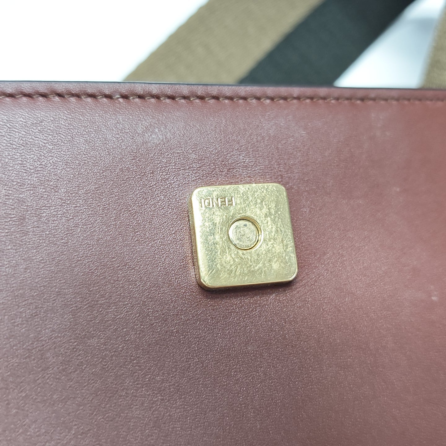 Baguette Mini Calfskin Red