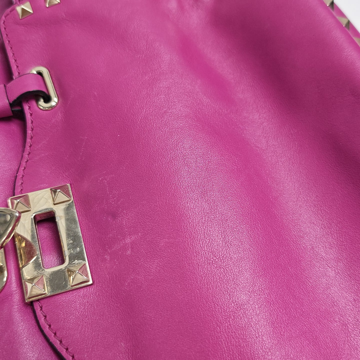 Rockstud Calfskin Purple