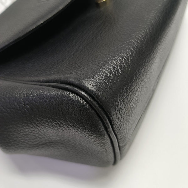 Calfskin Top Handle Bag Black
